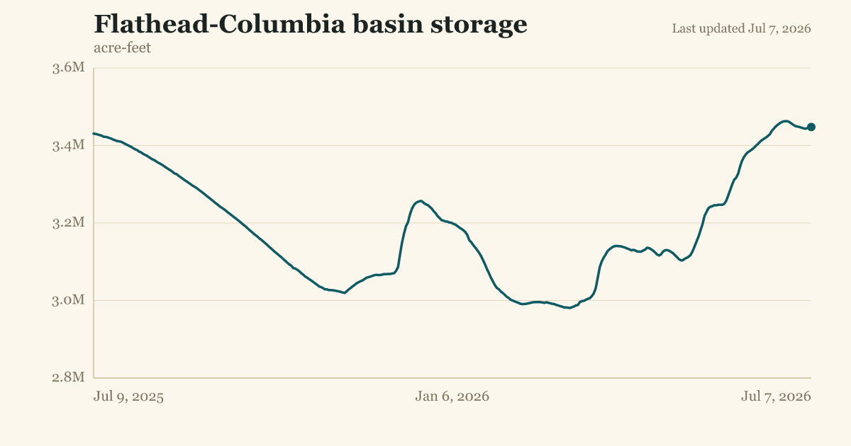 Flathead-Columbia basin storage